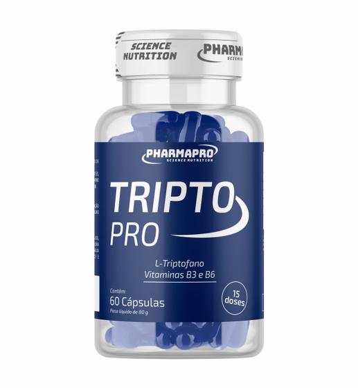 Imagem de Tripto Pro L-Triptofano , Vitamina pote 60 cápsulas, Pharma Pro