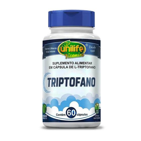 Imagem de TRIPTOFANO - 60 Cápsulas 300mg UNILIFE