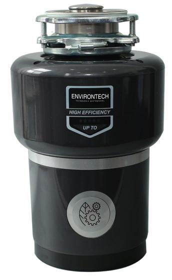 Imagem de Triturador de resíduos alimentos pia de cozinha ENVIRONTECH, alta potência 1HP, superior ao EVO200.