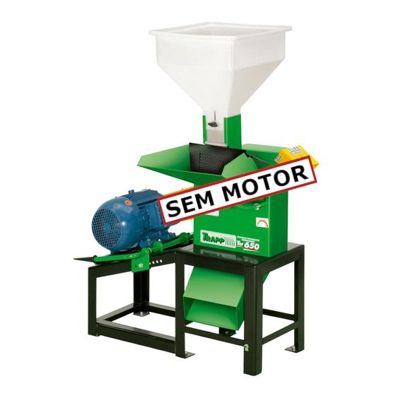 Imagem de Triturador Forrageiro Com Base E Sem Motor TRF 650 Trapp