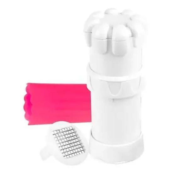 Imagem de Triturador Moedor Picador de Alho Manual Chef  Rotativo Com Descascador de Silicone