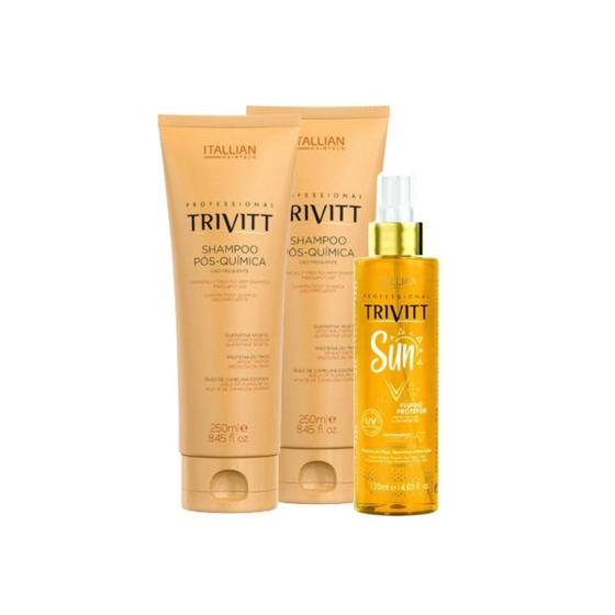 Imagem de Trivitt 02 Shampoo Pós Química 250ml + Protetor Solar Sun 120ml