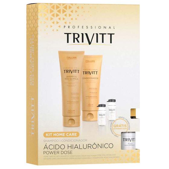 Imagem de Trivitt Home Care com Power Dose Kit - Shampoo + Condicionador + 2x Ampola