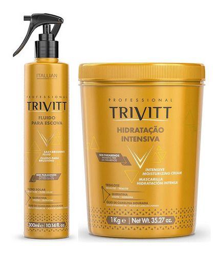 Imagem de Trivitt Máscara Hidratação Intensiva Nº3 1kg + Fluido Escova