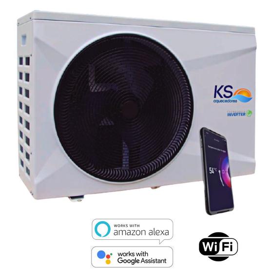 Imagem de Trocador de Calor Wi-Fi Inverter Aquecimento para Piscinas até 45 Mil Litros KSH 45 - KS Aquecedores