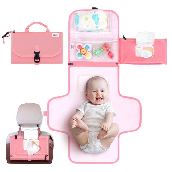 Imagem de Trocador de fraldas portátil Kopi Baby Waterproof Pink