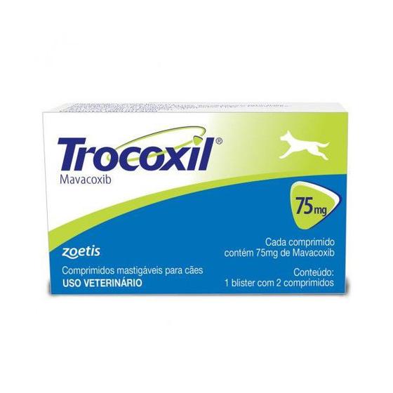 Imagem de Trocoxil 75mg Anti-Inflamatório 2 Comprimidos Zoetis