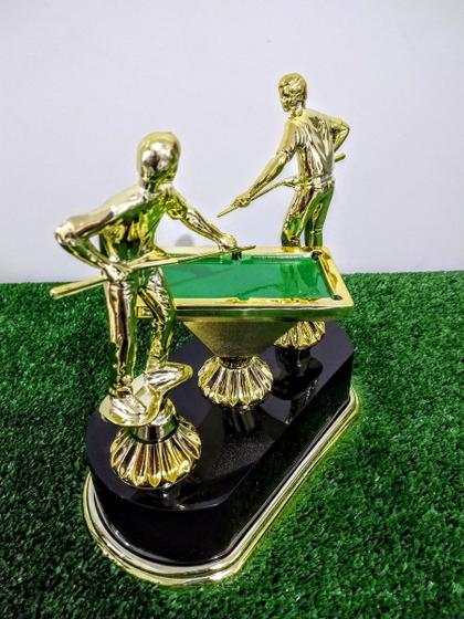 Imagem de Trofeu Sinuca Bilhar Modelo Grande 23x23 - Campeão Bola Oito