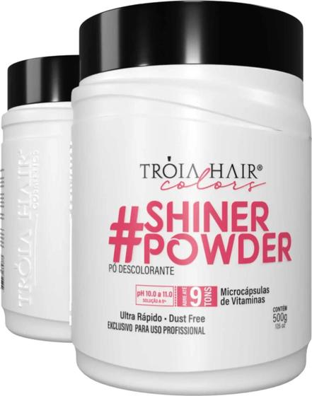 Imagem de Tróia Hair Cosmetics Colors Shiner Powder - Pó Descolorante 500g