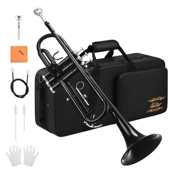 Imagem de Trompete Eastar ETR-380B Bb - Com Estojo e Kit de Limpeza