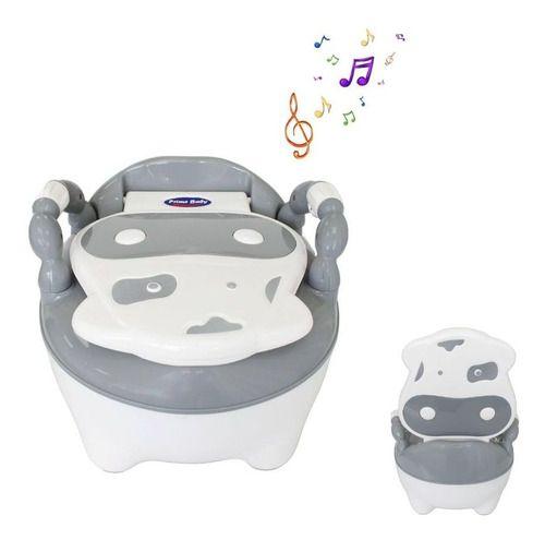 Imagem de Troninho Fazendinha Infantil Musical Cinza - Prime Baby