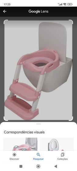 Imagem de Troninho redutor assento vaso sanitario infantil com escada - PIMPOLHO
