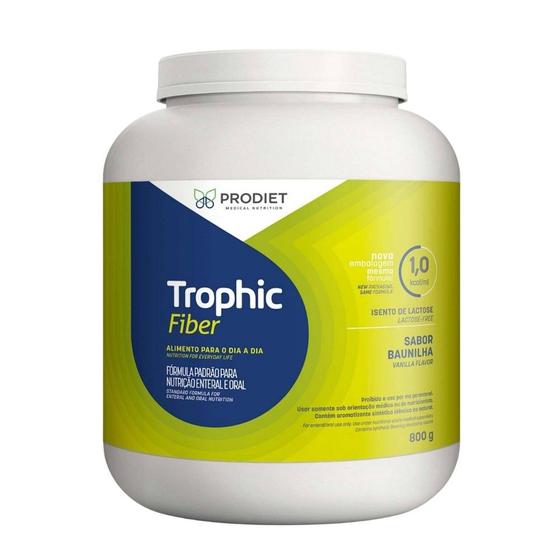 Imagem de Trophic fiber 800g sabor baunilha - prodiet 