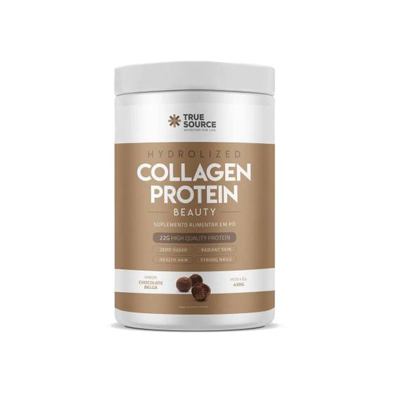 Imagem de True Collagen Protein com Verisol Chocolate Belga 450g True Source