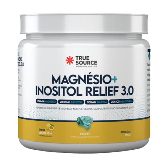 Imagem de True Magnesio + Inositol Relief 3.0 350g  Maracuja - True Source