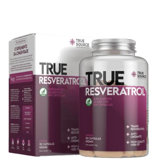 Imagem de True Resveratrol True Source com Vitamina E 450mg 30 cápsulas