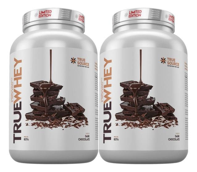 Imagem de True Whey Protein Dark Chocolate 2 X 837g True Source