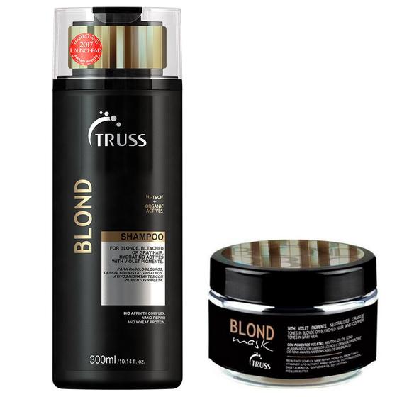 Imagem de Truss Blond Hair Shampoo 300Ml & Mascara Blond 180g