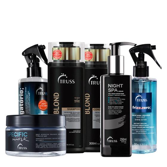 Imagem de Truss Blond Night Specific Obrigatório Frizz Zero (6 produtos)