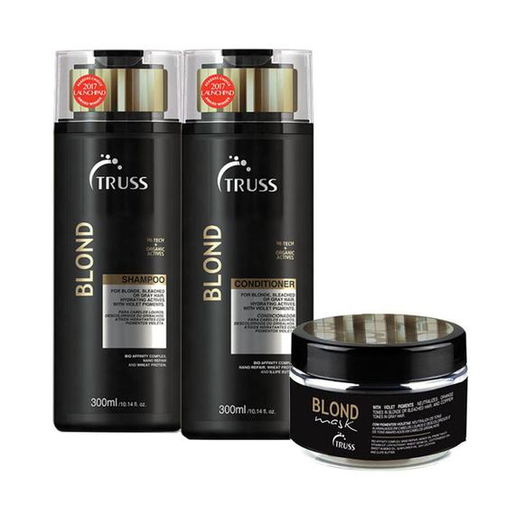 Imagem de Truss Blond Shampoo 300ml + Condicionador 300ml + Mask 180g