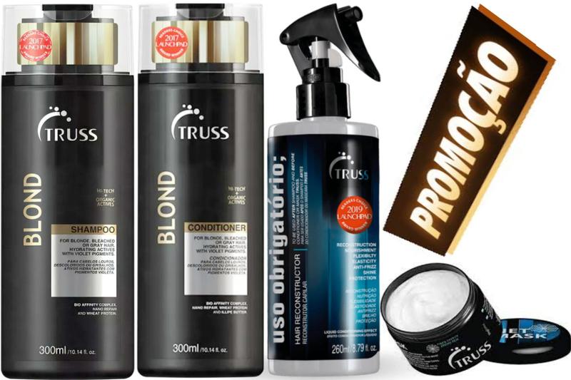 Imagem de Truss Blond Shampoo e Cond 300ml + Uso Obrigatório+ Mini Net