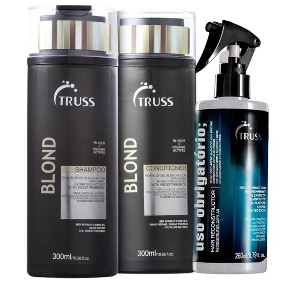 Imagem de Truss Blond Shampoo e Condicionador  300ml + Uso Obrigatório  260ml