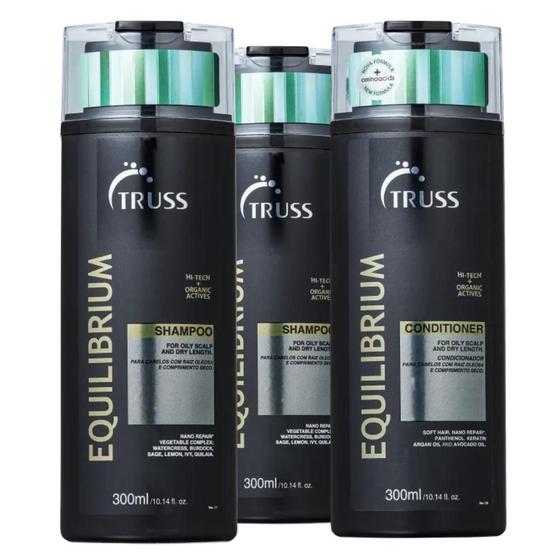 Imagem de Truss Equilibrium 2 Shampoos 300ml + 1 Condicionador 300ml