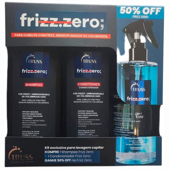 Imagem de Truss Frizz Zero Shampoo Condicionador E Frizz Zero 260ml