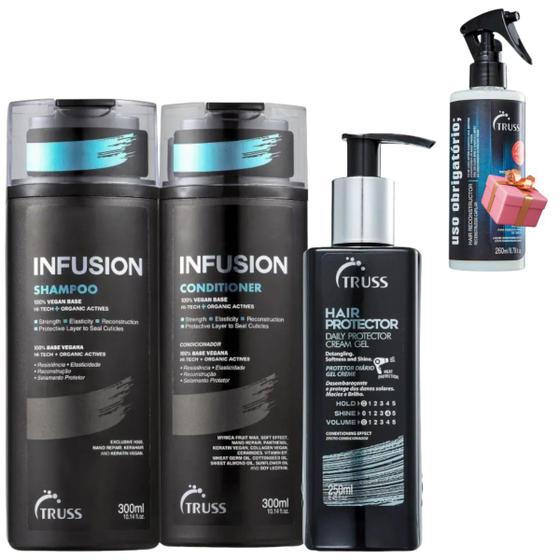 Imagem de Truss Infusion Shampoo e Condicionador 300ml +Hair Protector  250ml