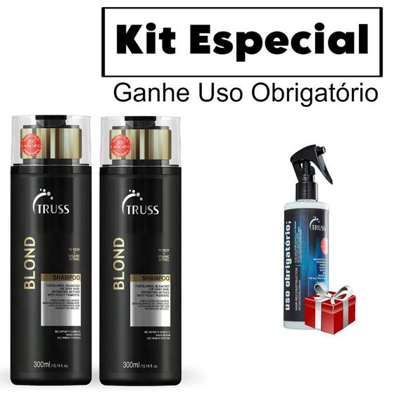 Imagem de Truss kit dois shampoo blond + uso obrigatório