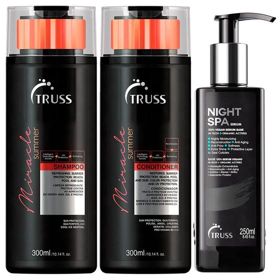 Imagem de Truss Miracle Summer Shampoo + Condicionador + Night Spa