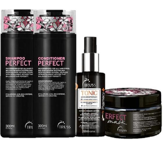 Imagem de Truss Perfect Shampoo 300ml Condicionador 300ml  Mask 180g Tonic 120ml