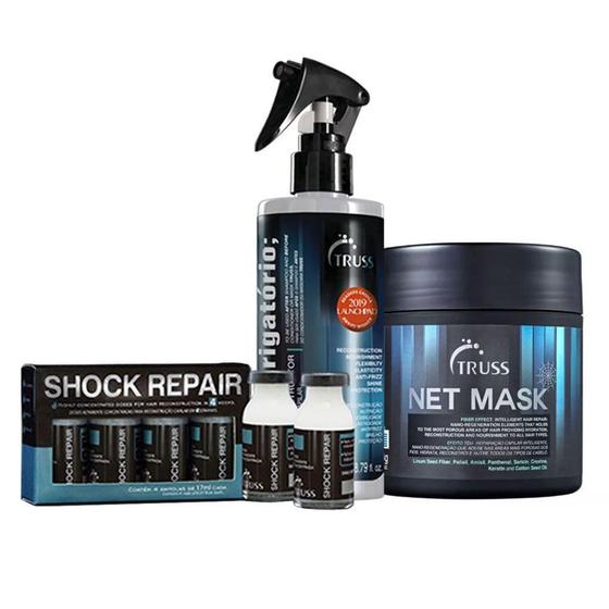 Truss Uso Obrigatório Reconstrutor 260ml + Net Mask + Shock Repair