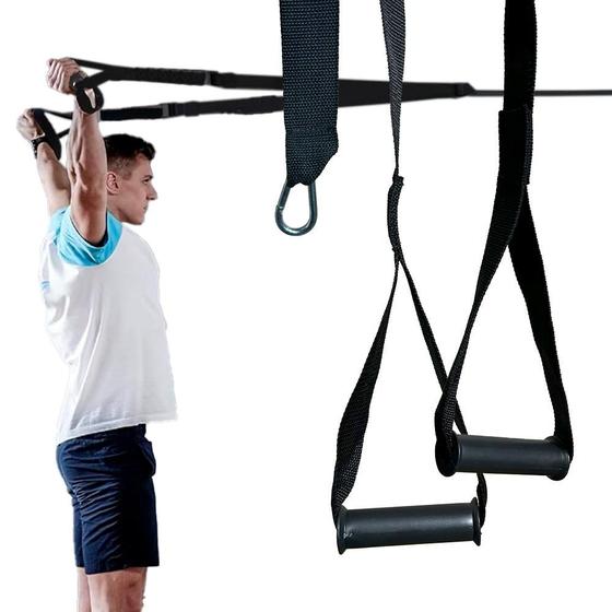 Imagem de TRX Simples Fita De Suspensão Para Treinamento Funcional Pilates Yoga Fisioterapia Saude Cross