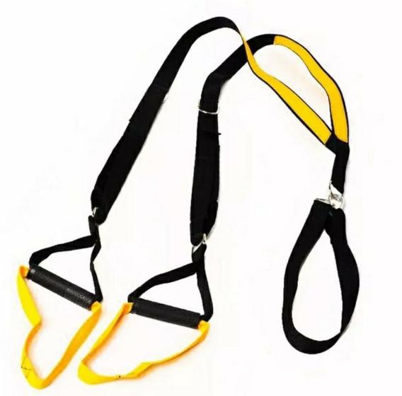 Imagem de TRX Suspenso Fita Para Treino Faixa De Exercícios Pilates Yoga Fisioterapia Funcional Musculação e Saude