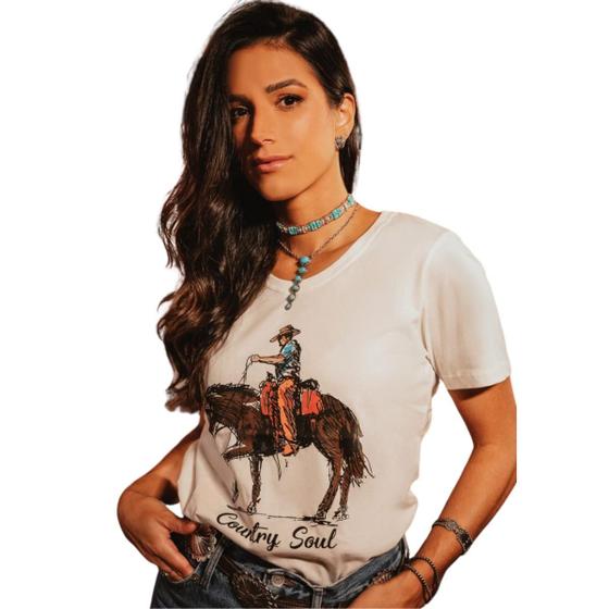 Imagem de Tshirt Feminina Turkese Country Soul