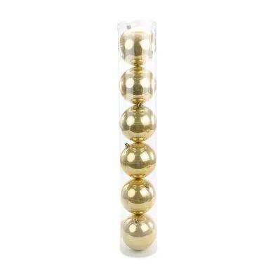 Imagem de Tubo com 6 Bolas Peroladas Ouro 4cm - Cromus