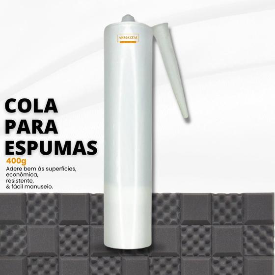 Imagem de Tubo de cola adesivo para espuma acústica fácil de usar