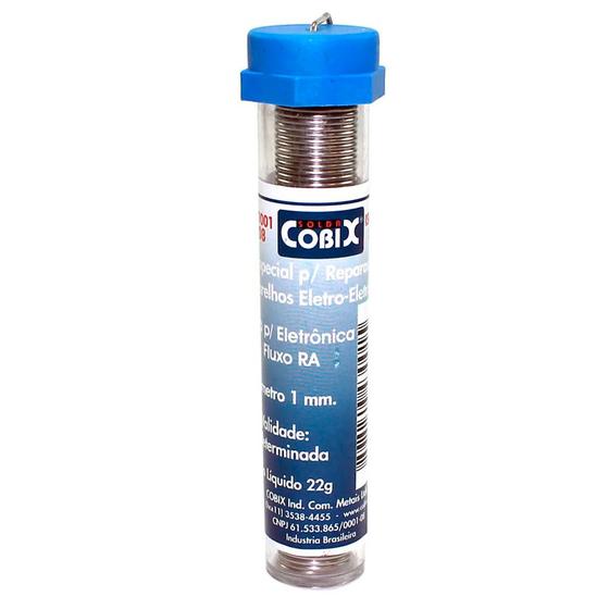 Imagem de Tubo de Solda Estanho 1.0MM 63X37 22g Cobix Com 4 Metros