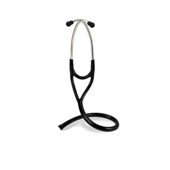 Imagem de Tubo em Y Spirit com Haste e Oliva para Estetoscópio Cardiológico - Preto (Compatível Littmann Cardiology)