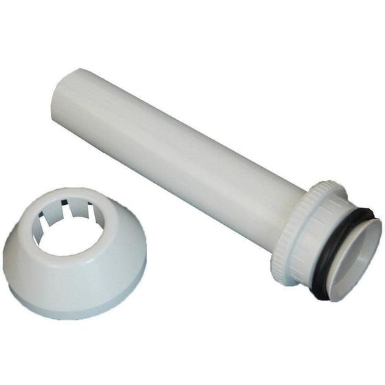 Imagem de Tubo ligacao branco ajustavel 20cm pvc  grap