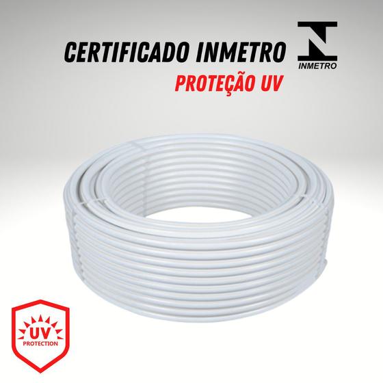 Tubo Multicamada Pex Uv Emmeti Branco 16mm 4 Metros Mangueira de Gás