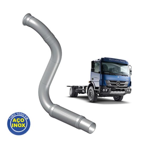 Imagem de Tubo Saída Motor 3.1/2" para Mercedes-Benz 1719 Todo em Inox