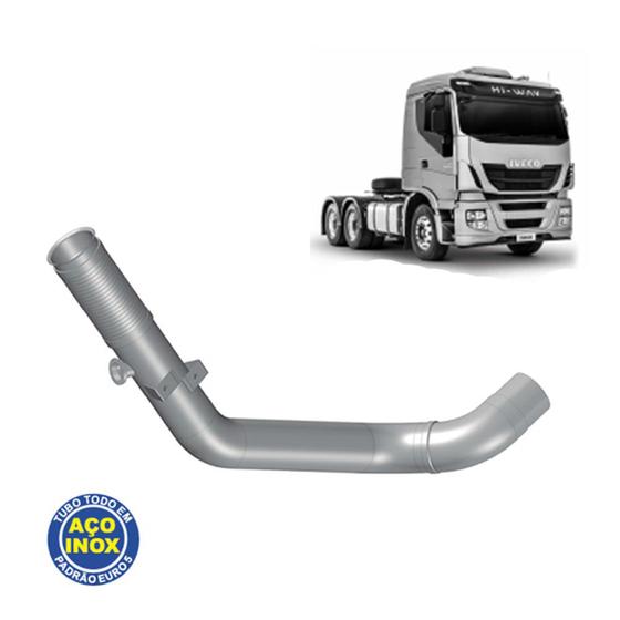 Imagem de Tubo Saída p Iveco Stralis Hi-Way Hi-Road 2012 Euro 5 Inox