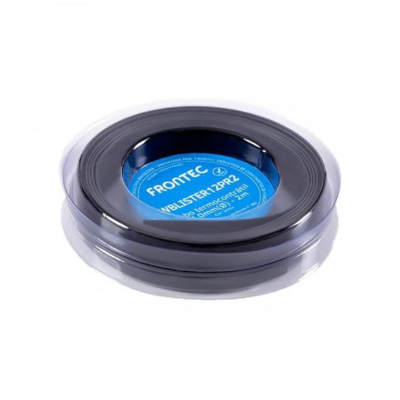 Imagem de Tubo Termocontratil 12Mm / 6Mm Preto Rolo Com 2 Metros - Wblister12,0Pr2