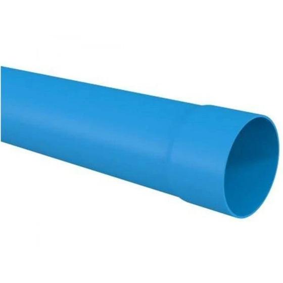 Imagem de Tubo vinyl tubos pvc vinyl 100mm x 4 m metros pn-80 azul pbl