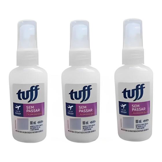 Imagem de Tuff Sem Passar Desamassa Roupas Perfuma 60ml - 3 Unidades