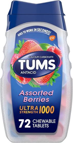 Imagem de Tums Antacid Ultra Strength 1000 Frutas Sortidas - 72 Unid