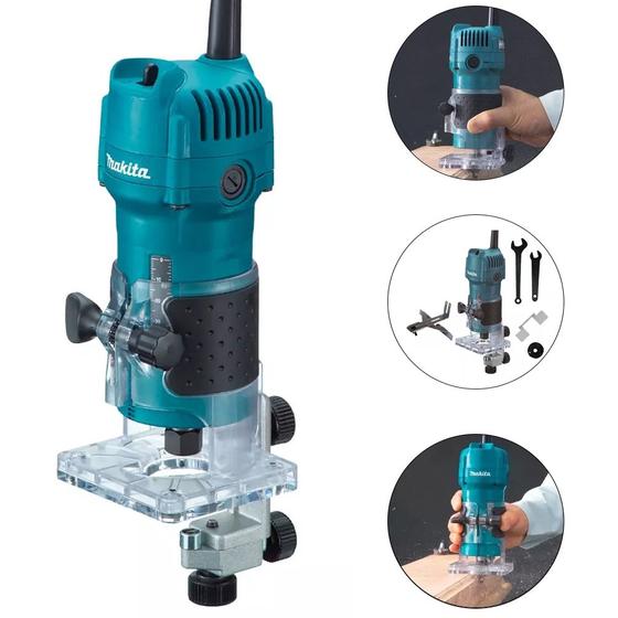 Imagem de Tupia 6mm 530w com base articulada - 3709 makita