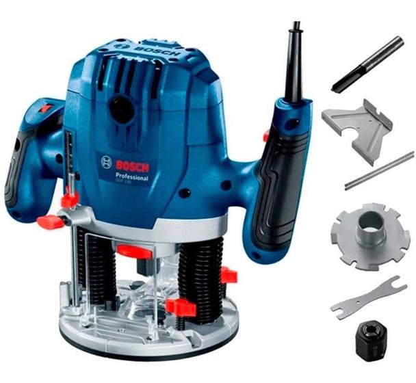 Imagem de Tupia de Coluna 6 MM 1300W Profissional com Acessórios GOF 130 BOSCH 